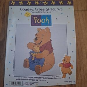 Winnie The Pooh Counted Cross Stitch Honey Pit Kut New